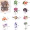 240PCS Nature Transparent Stickers Set – Vintage Flora & Fauna PET Stickers for Scrapbooking, Journaling, Photo Albums, Card Making & DIY Crafts